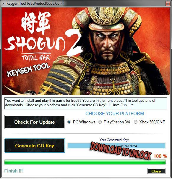 Shogun 2 total war product key generator reviews